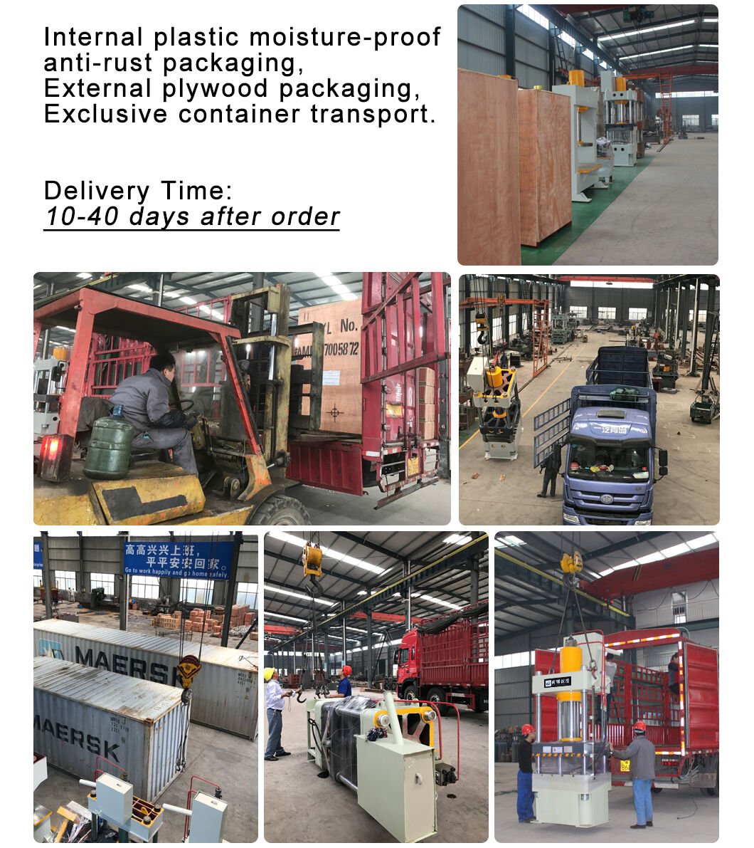 High Precision 100 ton 160ton 200t workshop 4 column hydraulic press pressing machine 200 ton for sale details