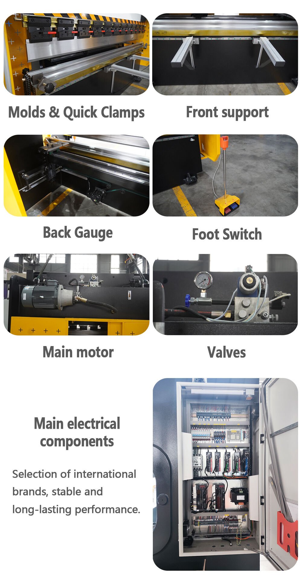 Double servo swing beam brake bender 400T3200 manufacture