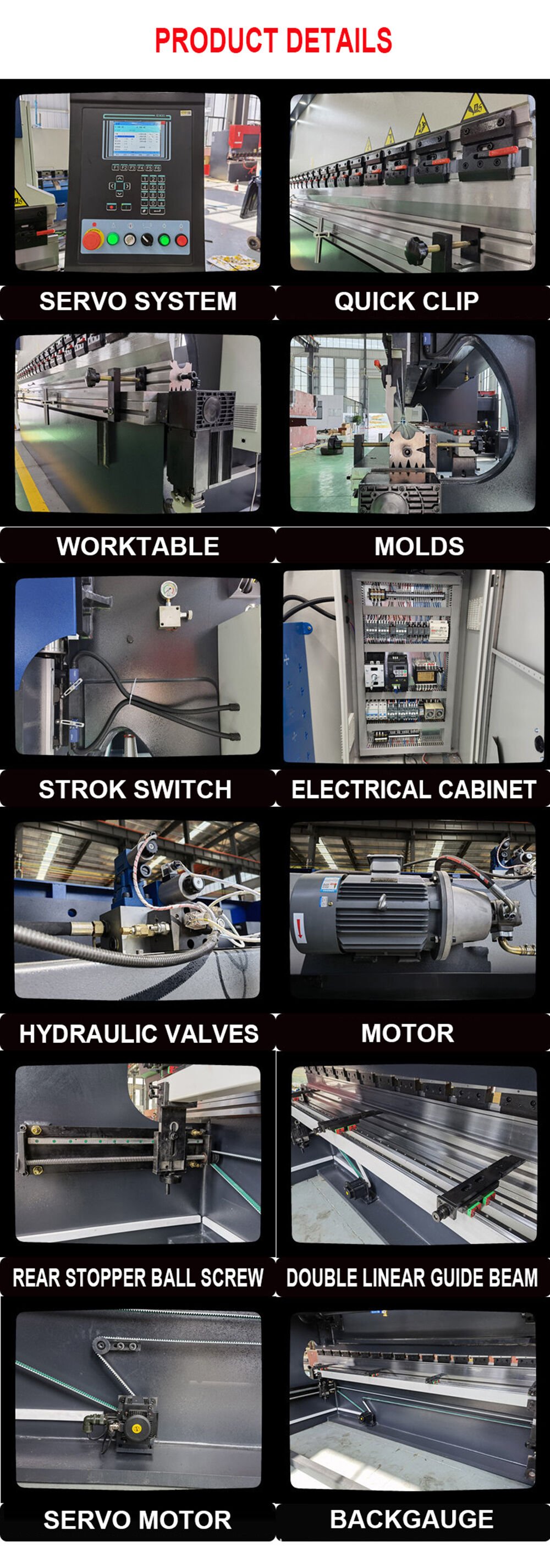 Nadun 200T-3200 CNC Hydraulic Bending Machine details